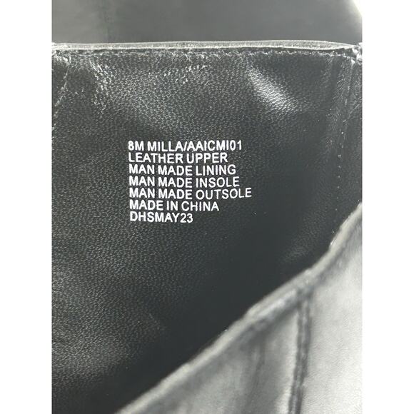 Andre Assous Womens Milla Leather Boots Black Size 8 Bootie Worn Once Block - Picture 9 of 10